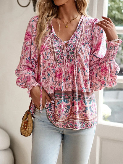 Zyra - Zomerse Bloemenblouse