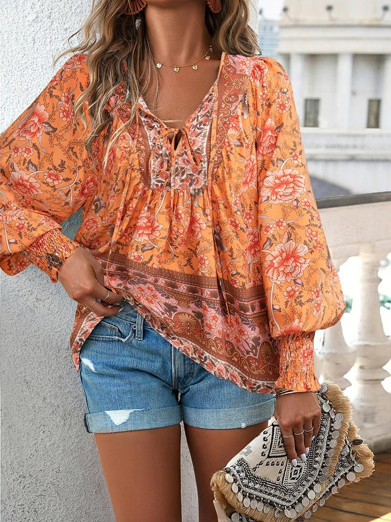 Zyra - Zomerse Bloemenblouse