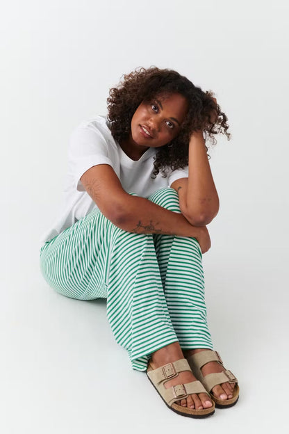 Llse | Dames Loungebroek met Lage Taille en Subtiele Strepen – Comfort en Stijl in Één