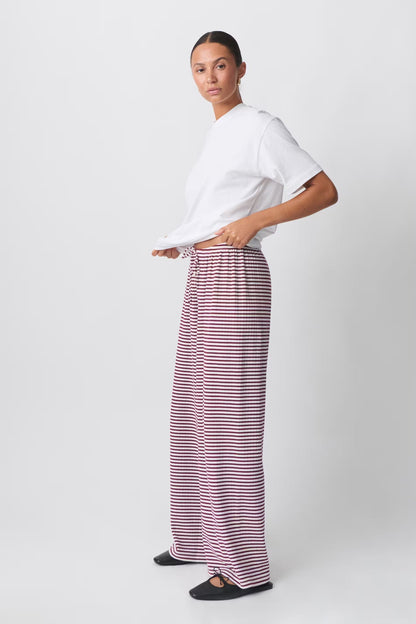 Llse | Dames Loungebroek met Lage Taille en Subtiele Strepen – Comfort en Stijl in Één