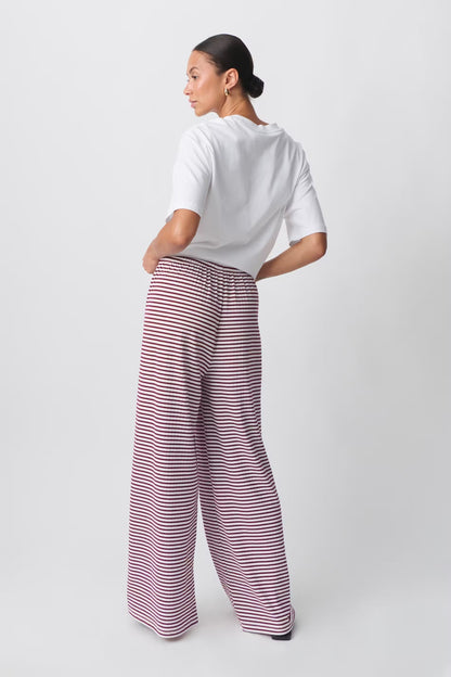 Llse | Dames Loungebroek met Lage Taille en Subtiele Strepen – Comfort en Stijl in Één