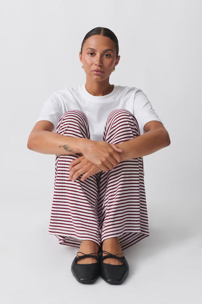 Llse | Dames Loungebroek met Lage Taille en Subtiele Strepen – Comfort en Stijl in Één