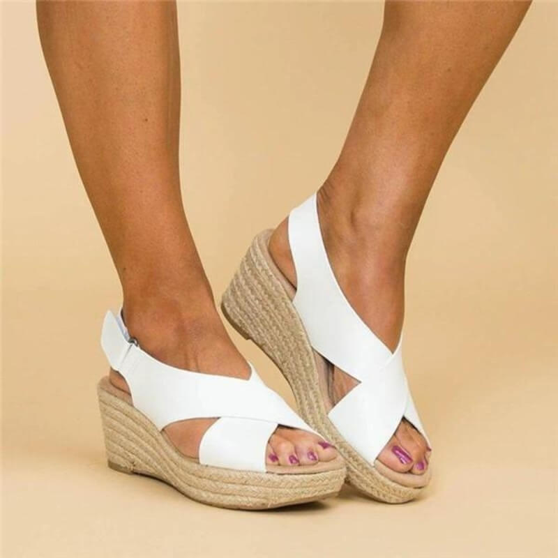 Celeste | Platform Sandalen voor Dames met Kruisbanden – Zomerstijl & Comfort