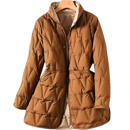 Warme Donsjas | Dames Winterjas met Halflange Lengte en Lichtgewicht Comfort