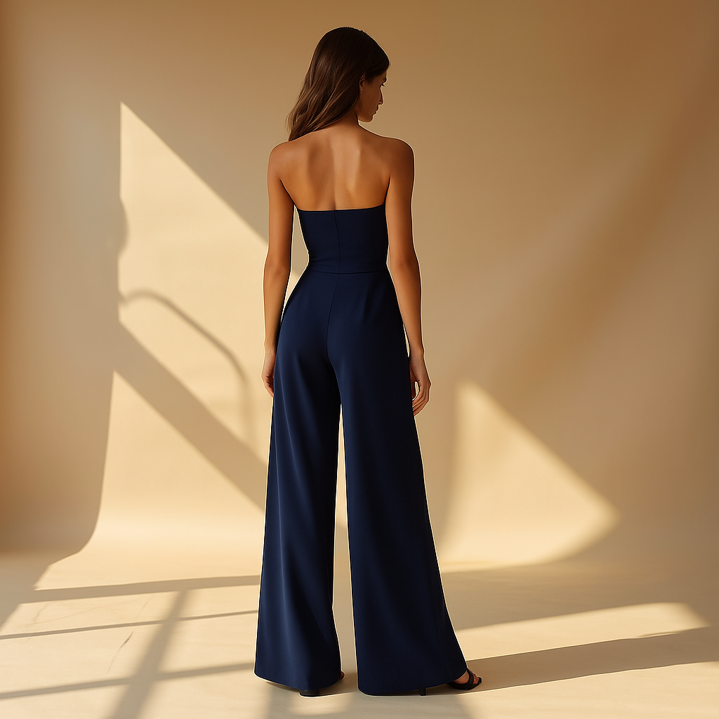 Amaja Strapless Jumpsuit | Dames jumpsuit met korsetlook en elegante strapless pasvorm