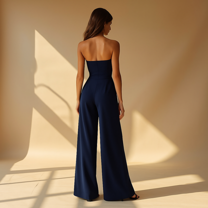 Amaja Strapless Jumpsuit | Dames jumpsuit met korsetlook en elegante strapless pasvorm