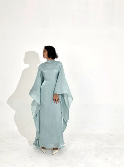 Esra Maxi Jurk | Damesjurk met vleermuismouwen en luxe minimalistische uitstraling