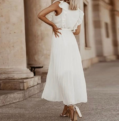 Mette | Dames Boho Chiffon Jurk – Luchtig, Elegant & Perfect voor Feestelijke Gelegenheden