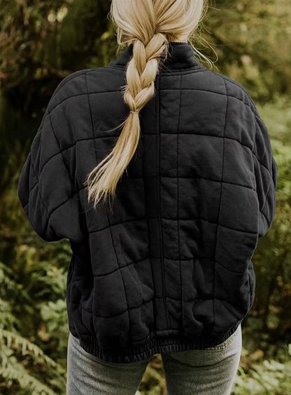 Eveline Jas | Dames Oversized Tussenjas met Gewatteerde Voering en Matte Tint