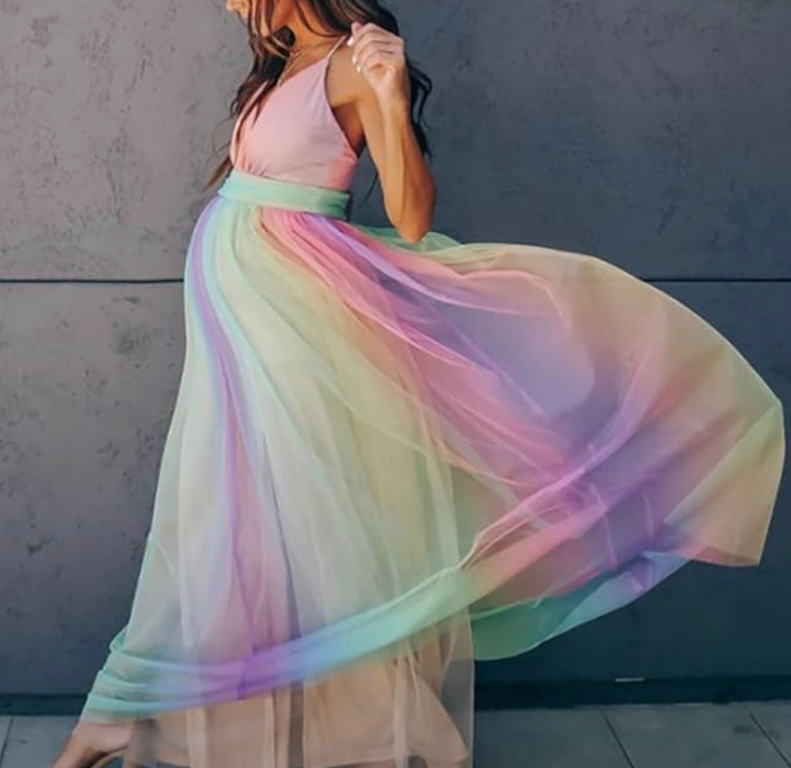 Zeva | Dames Maxi Jurk met Halternek - Vloeiend Silhouet en Elegante Plooien