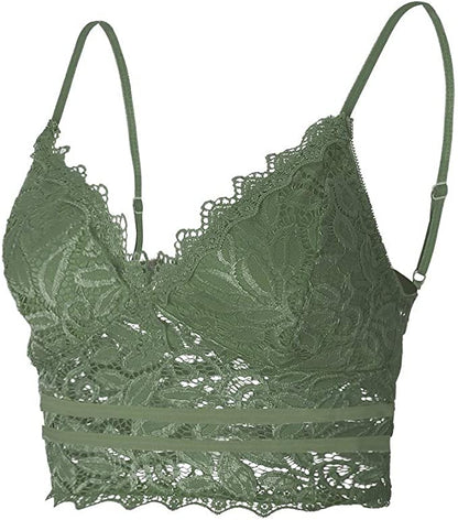 Martine | Dames Kanten Crop Top – Vrouwelijk, Verfijnd, Verstelbare Bandjes