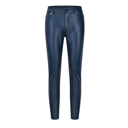 Lilian | Stretch Leren Broek voor Vrouwen – Hoog Taille, Slim Fit, Comfort en Stijl