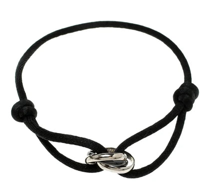 Gerlinda Drie-Eenheid Armband | Uniseks armband met verstrengelde ringen