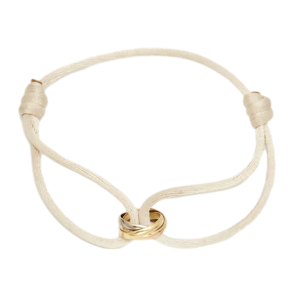 Gerlinda Drie-Eenheid Armband | Uniseks armband met verstrengelde ringen