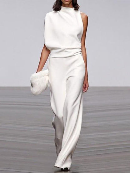 Nova | Jumpsuit voor dames met één schouder - Elegant, comfortabel & perfect voor speciale gelegenheden