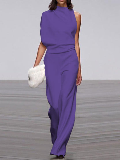 Nova | Jumpsuit voor dames met één schouder - Elegant, comfortabel & perfect voor speciale gelegenheden