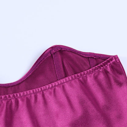 Yara | Dames Corset Top – Strapless Satijnen Top met Luxe Glans en Flatterende Pasvorm
