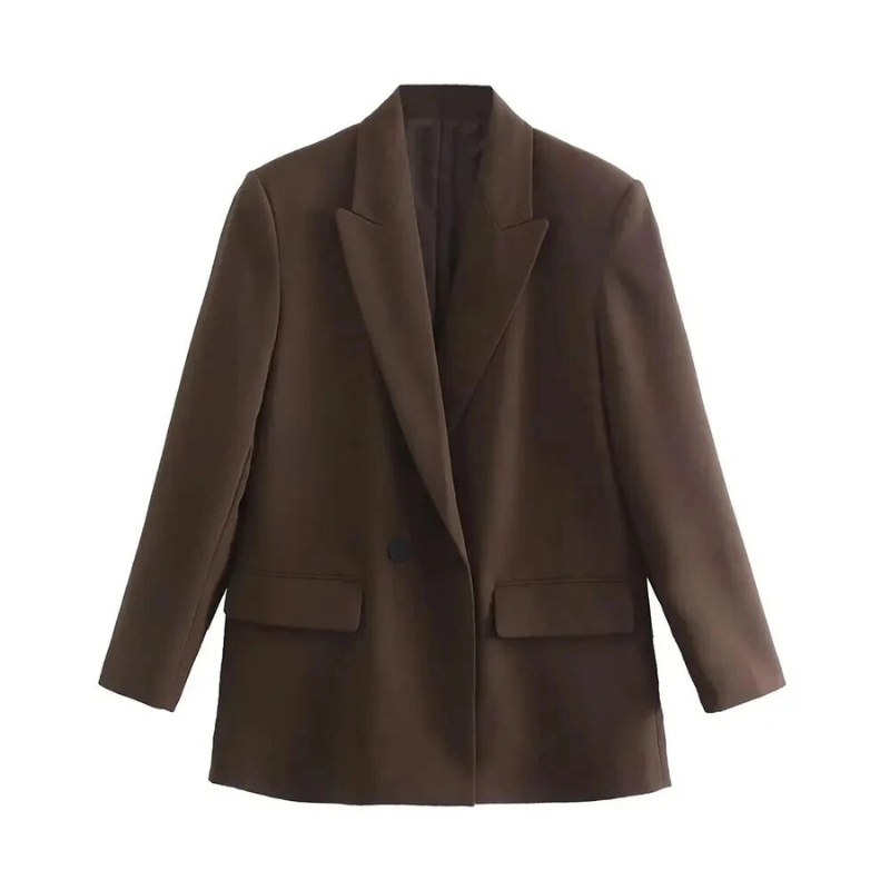 Elyra | Dames Oversized Blazer – Tijdloze Chique Pasvorm met Dubbele Knoopsluiting