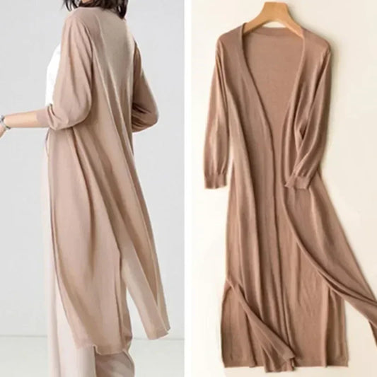 Feline | Dames Lange Vest – Lichtgewicht – Tijdloze Elegantie – Ademend & Comfortabel