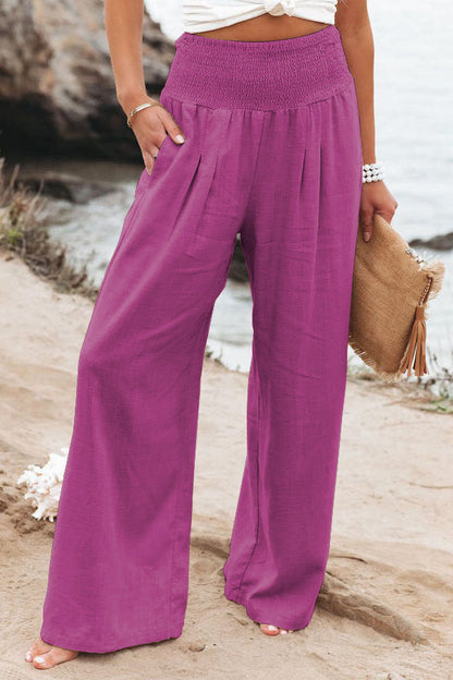 Sabella | Katoen-Linnen Broek – Ademend, Comfortabel en Chic High-Waist Design