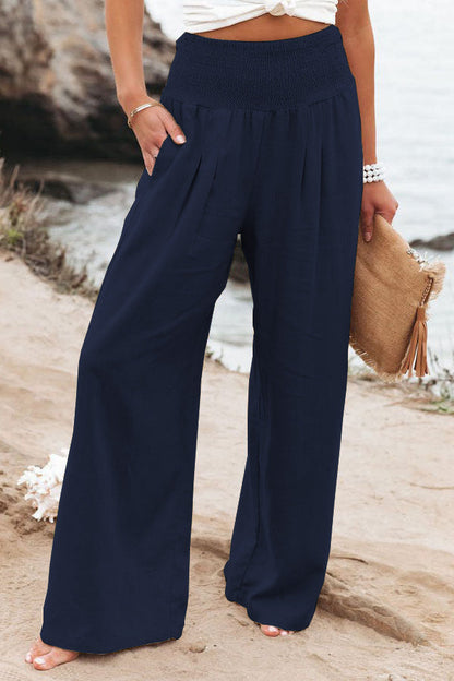 Sabella | Katoen-Linnen Broek – Ademend, Comfortabel en Chic High-Waist Design