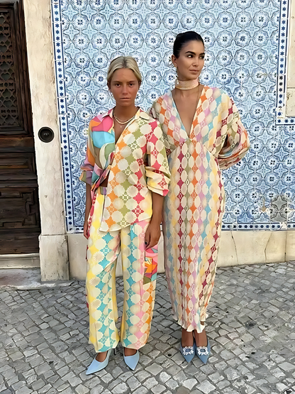 Lavinia | Vrouwelijke Zomerset met Tropische Kleuren en Elegant Design