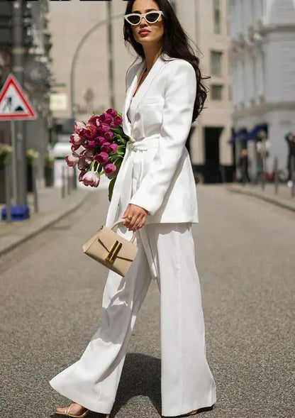 Noëlla | Dames Blazer Set met Broek – Elegante Pasvorm & Moderne Tijdloze Look