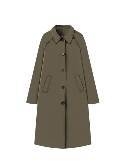 Rose Trenchcoat Dames | Tijdloze Voorjaarsjas met Subtiele Ruitjesvoering