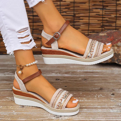 Zaya | Sandalen voor Dames – Casual Zomersandalen met Boho-Details en Ultiem Draagcomfort
