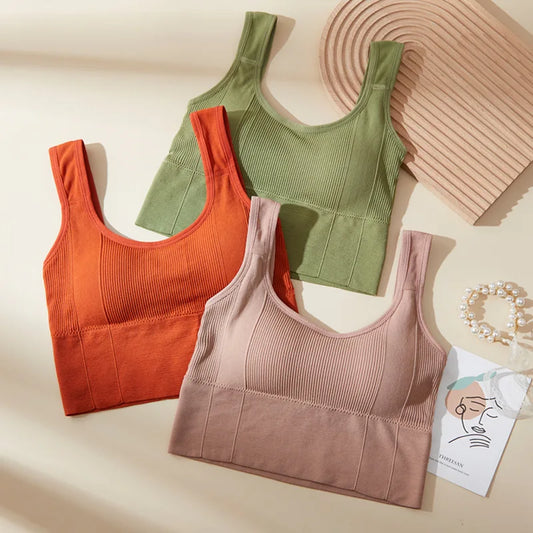 Dames sporttop set met ribstructuur en comfortabele pasvorm