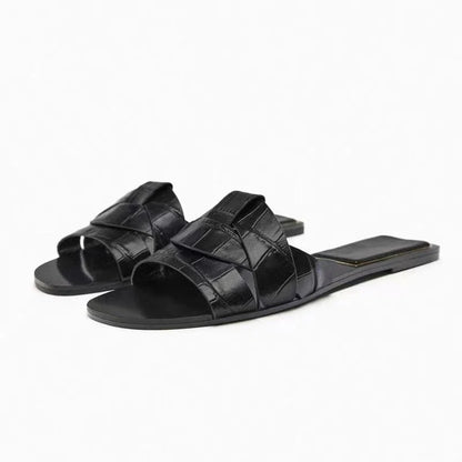 Fien | Dames Sandalen met Gekruiste Banden, Minimalistisch en Comfortabel