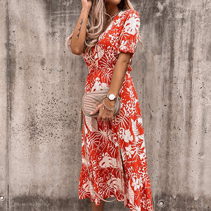 Lydie | Zomerjurk voor Dames – Tijdloos Ontwerp met Elegante Mouwen