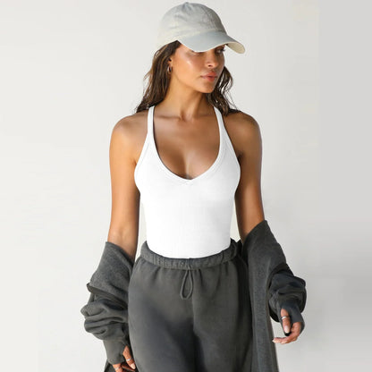 Xiane | Dames Tanktop – Sportieve Racerback Top met Ademend en Sneldrogend Materiaal