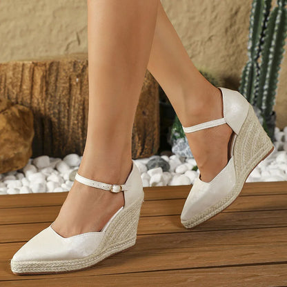 Vanya | Dames Espadrille Sleehakken – Bohemian Wedge Design met Comfortabele Pasvorm