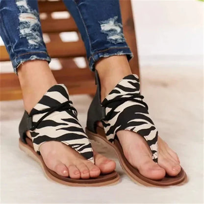 Carice | Dames Sandalen met Slangenprint en Vetersluiting – Stijlvolle Zomerschoenen met Comfort en Grip