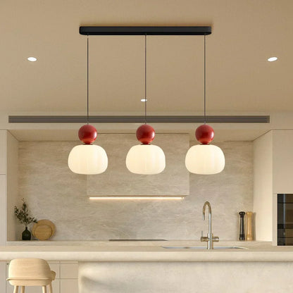 Hanglamp | Moderne metalen hanglamp met 3 lichtpunten in crème en andere kleuren