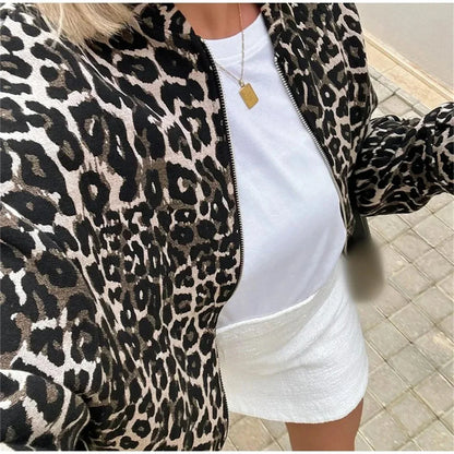 Zella | Bomber Jas Met Luipaard Print