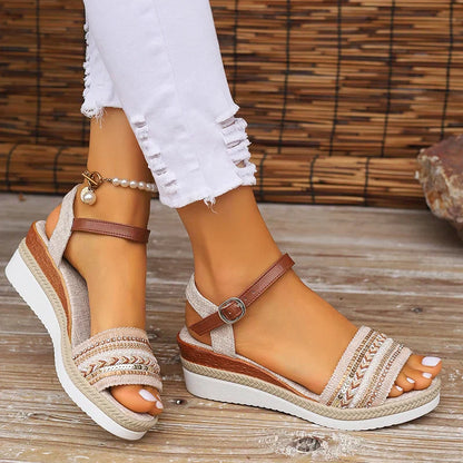 Zaya | Sandalen voor Dames – Casual Zomersandalen met Boho-Details en Ultiem Draagcomfort