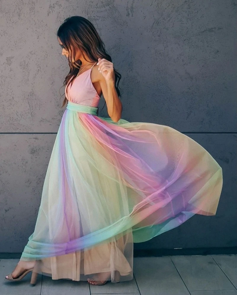 Zeva | Dames Maxi Jurk met Halternek - Vloeiend Silhouet en Elegante Plooien