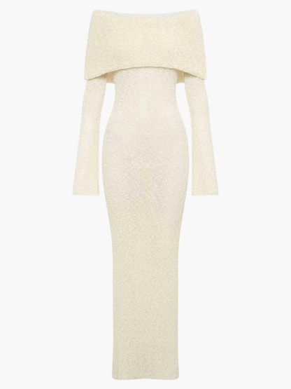 MARISOL | Off Shoulder Maxi-Jurk