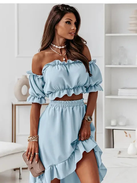 Lois | Set – Elegante Vrouwelijke Ruches met Een Perfecte Pasvorm