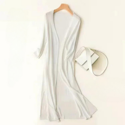 Feline | Dames Lange Vest – Lichtgewicht – Tijdloze Elegantie – Ademend & Comfortabel
