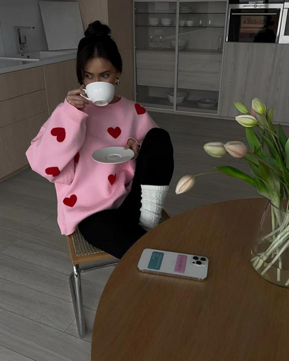 Hanna | Comfy Love Trui voor Dames – Licht Oversized Pasvorm met Distressed Details