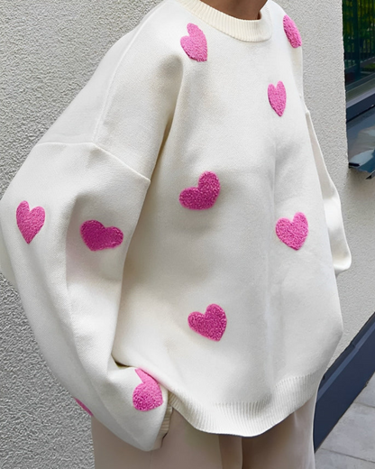 Hanna | Comfy Love Trui voor Dames – Licht Oversized Pasvorm met Distressed Details