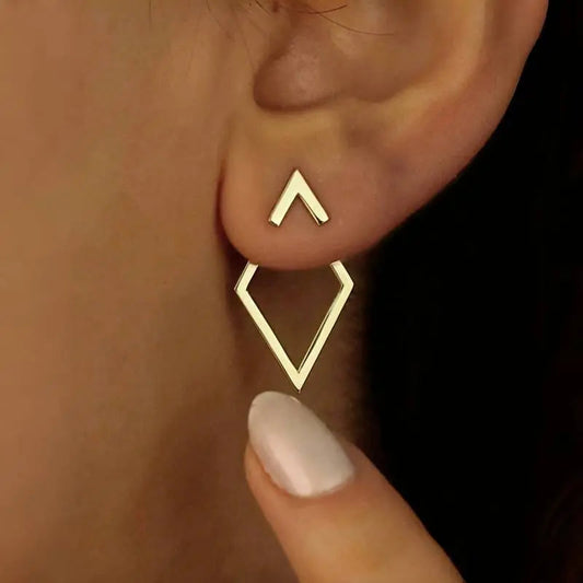 Minimalistische Geometrische Oorbellen | Dames oorbellen met modern design en lichte afwerking