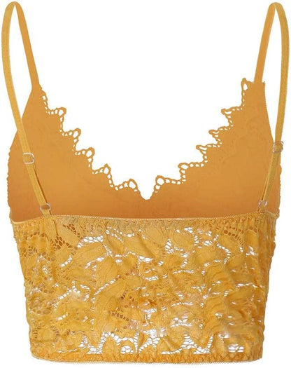 Martine | Dames Kanten Crop Top – Vrouwelijk, Verfijnd, Verstelbare Bandjes