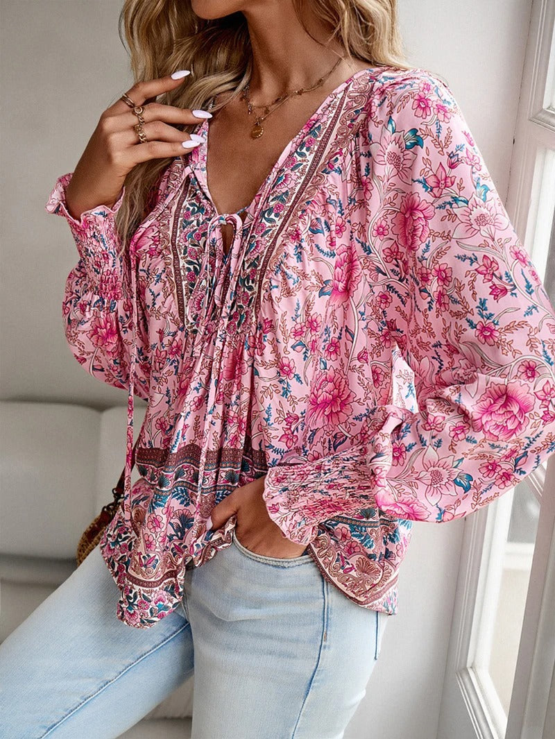 Zyra - Zomerse Bloemenblouse
