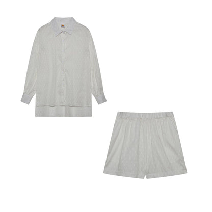 Leone - Dames set met losvallende blouse en luchtige short