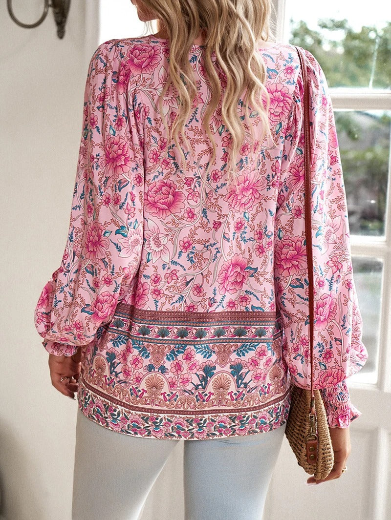 Zyra - Zomerse Bloemenblouse