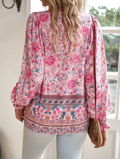 Zyra - Zomerse Bloemenblouse